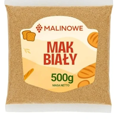 Abbildung von Malinowe Weißer Mohn Weiße 500g schonend getrocknet