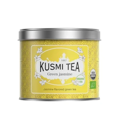 Abbildung von Kusmi Tea Grüner Tee BIO mit Jasminblüten, aromatisiert 90 g Metall Teedose (etwa 40 Tassen)