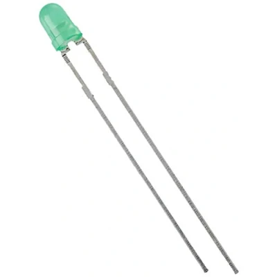 Abbildung von PEREL L 7104LGD Standard LED Lampe, 3 mm, Grün Diffus 143675