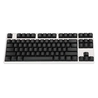 Abbildung von NPKC Blanko dicke PBT OEM Profile 87 ANSI Tastenkappen für MX Switches mechanische Tastatur (schwarz) (nur Tastatur)