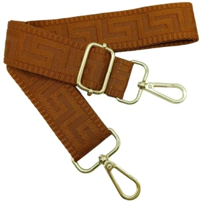 Abbildung von Verstellbarer Schultergurt für Taschen Braun, Taschengurte zum Wechseln, Taschengurt Breit mit Karabiner Gold, 80 130 cm Tragegurt Tasche Damen Schulterriemen, Handtasche, 3.8cm, 1302