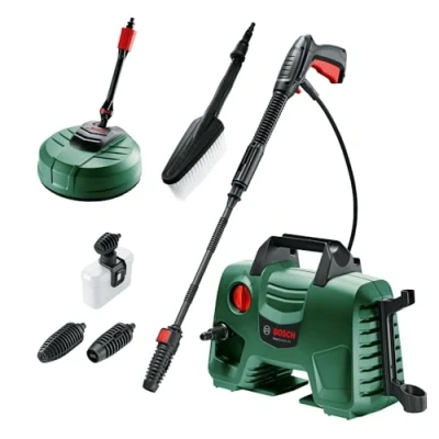 Abbildung von Bosch Home and Garden Hochdruckreiniger EasyAquatak 120 Premium Kit (1500 W, Haus und Auto enthalten, max. Fördermenge: 350 l/h, im Karton) Amazon Edition