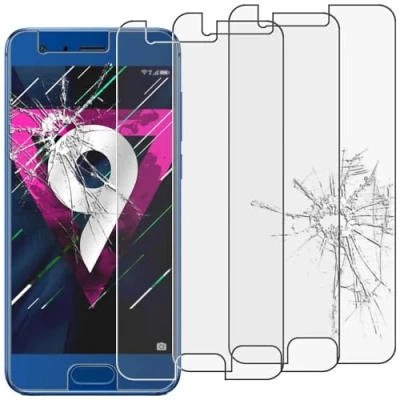 Abbildung von ebestStar kompatibel mit Huawei Honor 9 Panzer Schutz Glas (x3 Stück) Schutzfolie, 9H gehärte Schutzglas, HD Displayschutz, Ultrabeständig
