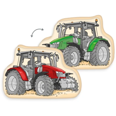 Abbildung von Herding Young Collection Dekokissen Traktor, hochfarbig bedruckt