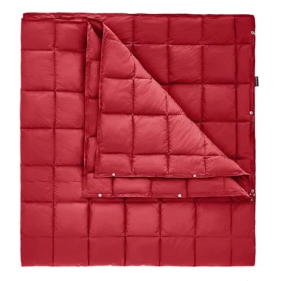 Abbildung von KingCamp Ultraleicht Reisedecke, Warme Outdoor Decke, Winddichte Camping Wasserabweisend Kompakt kleines packmaß für unterwegs Picknick Reisen zu Hause 213 x 203 cm Weinrot