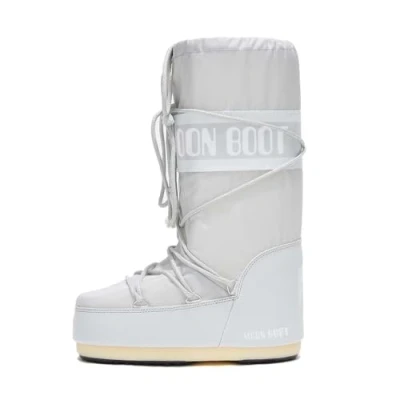 Abbildung von Moon Boot, Icon Nylon Unisex Stiefel, 35/38, Glacier Grey