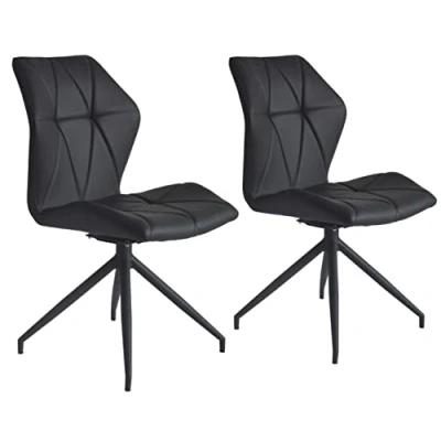 Abbildung von byLIVING Esszimmerstuhl &quot;Imke&quot;, (Set), 2 St., Kunstleder, 2er Set, gemütlicher mit Steppung, 360 Grad drehbar