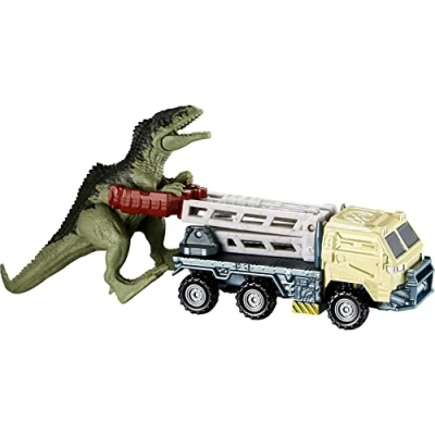 Abbildung von Mattel® Actionfigur Mattel HBH86 Matchbox Jurassic World Dominion Giganotosaurus Lader mit
