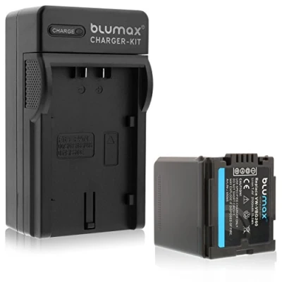 Abbildung von Blumax ersetzt VW VBG260 2100mAh + Ladegerät passend zu diversen Panasonic Kameramodellen