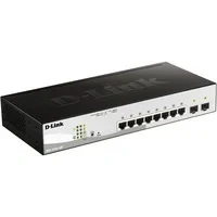 Abbildung von D Link DGS 1210 10P/E 10 Port Gigabit Smart+ Switch (10 Port, 2x SFP, 20 Gbps Switching Capacity, 65W PoE Kapazität) Nur EU Netzkabel