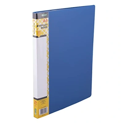 Abbildung von D.RECT Sichtbuch PP A4 20 Hüllen Sichtmappe Solid Präsentationsordner Angebotsmappen Blau