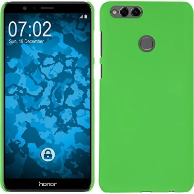 Abbildung von PhoneNatic case kompatibel mit Huawei Honor 7X Hülle grün gummiert Hard Cover