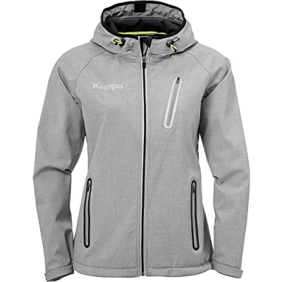 Abbildung von Kempa Damen Herren Softshelljacke Core 2.0 Softshell Jacke, dark grau melange, S, 200325506