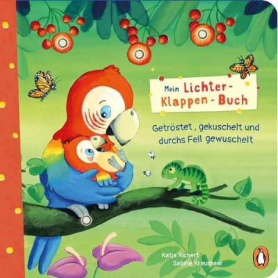 Abbildung von Mein Lichter Klappen Buch Getröstet, gekuschelt und durchs Fell gewuschelt: Pappbilderbuch ab 2 Jahren mit LED Leuchten Klapen (Die Reihe, Band 2)