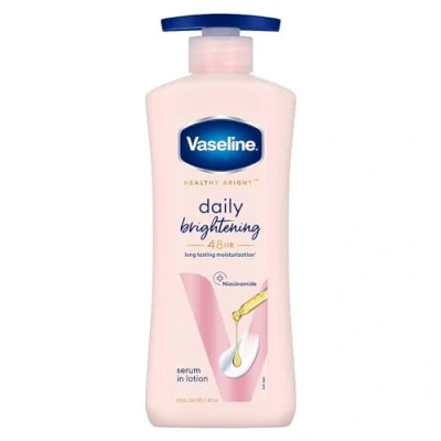 Abbildung von Vaseline Gesunde Helle Tägliche Aufhellende Feuchtigkeitscreme, 400 ml, für strahlende Haut, mit Vitamin B3, sichtbar Haut in 2 Wochen, leicht, nicht klebrig, ölige Körperlotion