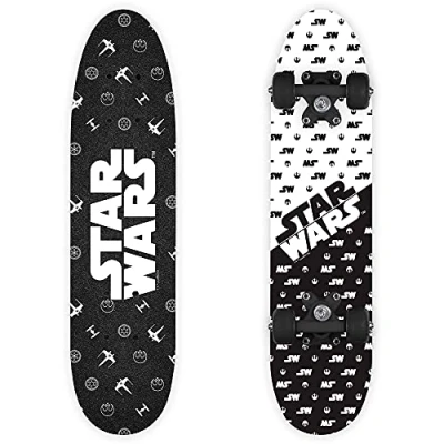 Abbildung von Star Wars skateboard 61 x 15 10 cm Holz schwarz/weiß