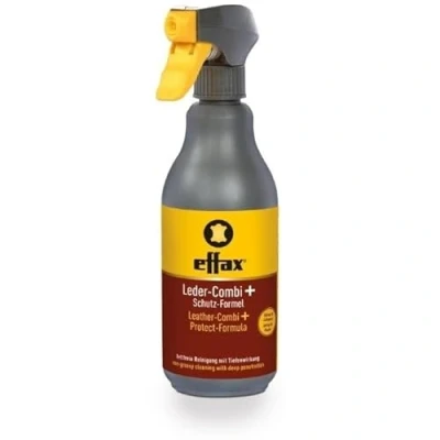 Abbildung von RL24 Effax Leder Combi + Schutz Formel reinigende Lederpflege nimmt Schmutz, Dreck &amp; Fett auf Lederreiniger mit milden Tensiden Pflege ohne zu fetten 1 x 500 ml Spray