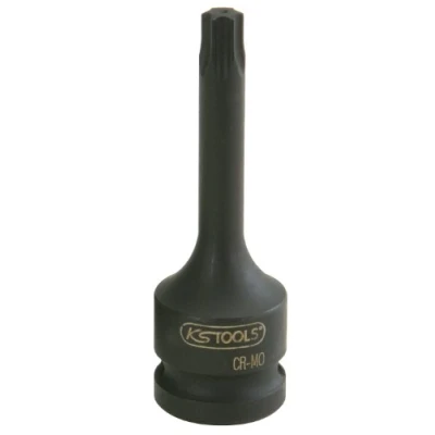 Abbildung von KS TOOLS 911.0919 Steckschlüsseleinsatz ISO1174, DIN3121 T55 Chrom Molybdänstahl Torx