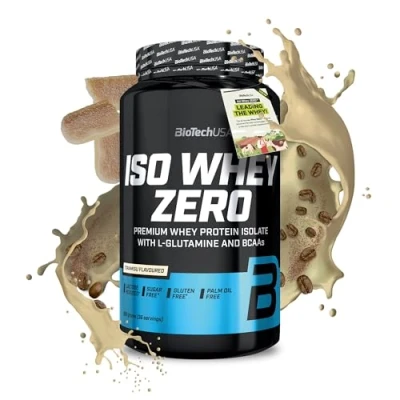 Abbildung von BioTechUSA Iso Whey Zero Premium Protein Isolate Grass Fed Enzyme Free Sugar and Gluten free, 908g, Tiramisu