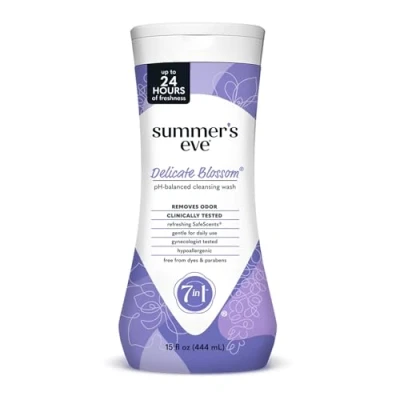 Abbildung von Summer&#039;s Eve Cleansing Wash for Sensitive Skin, Delicate Blossom, 440 ml