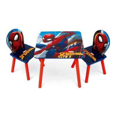 Abbildung von ARDITEX Marvel Spider Man Wooden Table &amp; 2 Chairs by Nixy Children Holztisch Stühle Set, Holz, Spiderman, Einheitsgröße