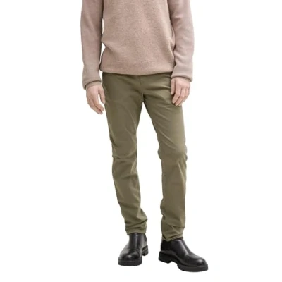 Abbildung von TOM TAILOR Herren 1042266 Regular Hose, 10415 Dusty Olive Green, 36W / 34L EU