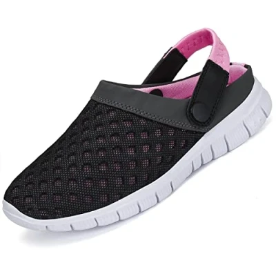 Abbildung von SAGUARO Clogs Herren Pantoletten Sommer Leicht Hausschuhe Damen Atmungsaktiv rutschfest Weiche Sohle Gartenschuhe Sandalen 40 EU