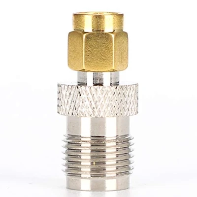 Abbildung von 2er Pack TNC Buchse auf SMA Stecker HF Koaxial Adapter Konverter für Antennen, Wireless LAN Geräte, Koaxialkabel