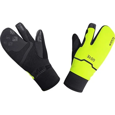 Abbildung von GORE WEAR Thermo Split Handschuhe, TEX INFINIUM, 5, Schwarz/Neon Gelb