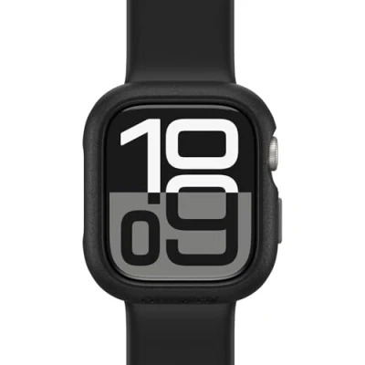 Abbildung von OtterBox Watch Bumper für Apple Series 10 42mm, stoßfest, sturzsicher, Sleek Protective Hülle Watch, Schutz Display und Kanten, Schwarz