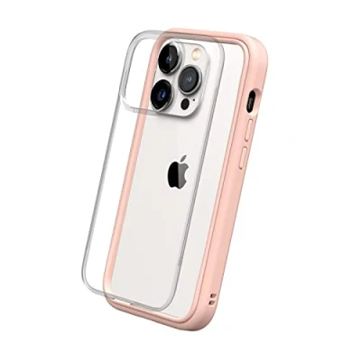 Abbildung von RhinoShield Modulares Case kompatibel mit [iPhone 14 Pro] Mod NX Anpassbare &amp; stoßdämpfende Schutzhülle im schlanken Design 3.5 Meter Fallschutz Samtrosa