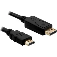 Abbildung von Delock Kabel Displayport 1.2 Stecker zu High Speed HDMI A 3 m