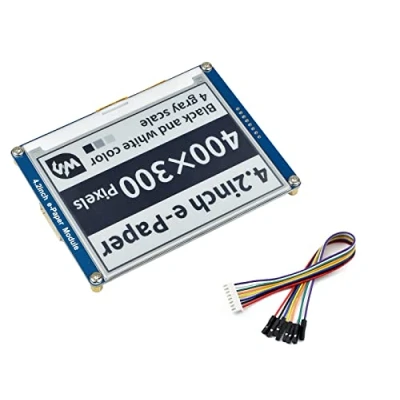 Abbildung von IBest 4.2inch E Paper Display Module 400x300 Resolution 3.3V 5V Two Color Ink HAT epaper Screen for Raspberry Pi/Arduino/Nucleo Support Full Refresh,SPI Interface