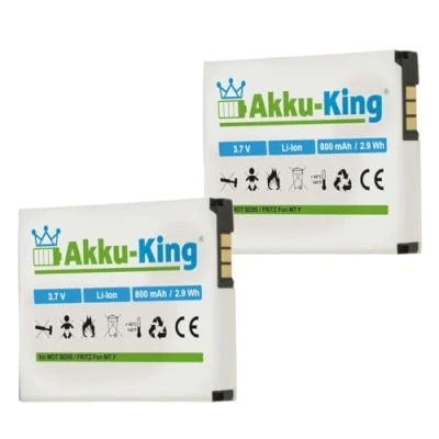 Abbildung von Akku King 2X kompatibel mit BD50, SNN5796A, 312BAT006 Li Ion 800mAh für AVM Fritz!Fon MTF, M2, C4, C5