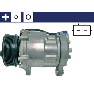 Abbildung von MAHLE ORIGINAL ACP 61 000S Kompressor SD6V12 12 PAG 46 R 134a mit Dichtring VOLKSWAGEN: Polo III Schrägheck, Lupo / 3L, SEAT: Arosa, Ibiza 2