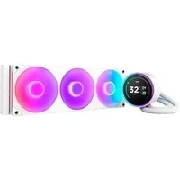 Abbildung von NZXT Kraken Elite 360 RGB AIO CPU Flüssigkeitskühler mm Radiator F360 Core Lüfter Anpassbares 2,72&quot; IPS LCD Turbine Pump Intel LGA 1700, 1200/115X, 1851 AMD AM5, AM4 Weiß
