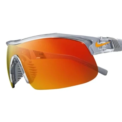 Abbildung von Nike Unisex Show X1 Sonnenbrille, Shiny Wolf Grey/orange Mirror, One Size
