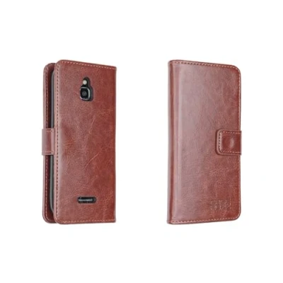 Abbildung von caseroxx Handy Hülle Tasche kompatibel mit Nokia 8000 4G Bookstyle Case Wallet in braun