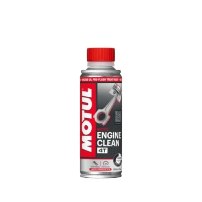 Abbildung von Motul Motorreiniger zur Anwendung vor dem Ölwechsel, Reinigendes Motoröl Additiv für 4 Takt Motoren, Weniger Verschleiß und Verbrauch, mehr Leistung, Engine Clean Moto, 200 ml