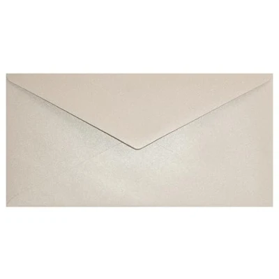 Abbildung von Netuno 25 Briefumschläge Perlmutt Sand 110x 220 mm 120g Aster Metallic Glanz Umschläge DL Perleffekt Kuverts lang hochwertig Effekt Einladungs Papier