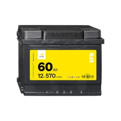 Abbildung von Denagi EFB 12V 60Ah Autobatterie 570A/EN Starterbatterie, Start Stopp &amp; Standheizung geeignet, absolut wartungsfrei