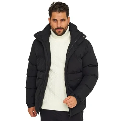 Abbildung von SOULSTAR Winterjacke S2TIMA Herren Pufferjacke mit Kapuze warme Steppjacke Mens Jacket