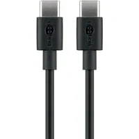 Abbildung von Goobay 66316 USB C™ Lade und Synchronisationskabel, 0.5 m, Schwarz für Geräte mit Anschluss,Schwarz