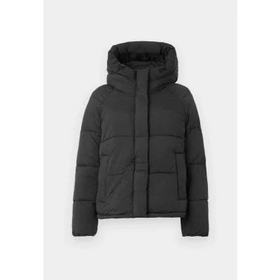 Abbildung von Dockers Women&#039;s HD Matte Soft Nylon Bubble Puffer Jacket, Black, M