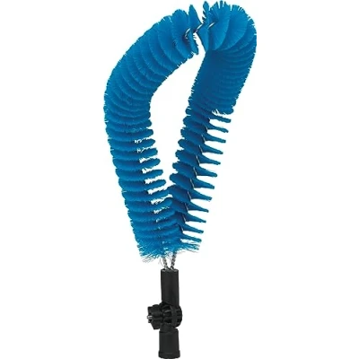 Abbildung von medium externe buizenreinigerin hoek verstelbare borstel, in vorm buigbaar, met blauwe polyester vezels.510 x 190 120 mm