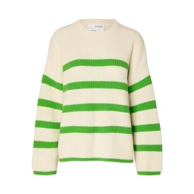 Abbildung von Selected Femme Bloomie LS Oneck NOOS Strickpullover snowwhite, Damen, Größe: 40, Snowwhite