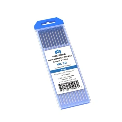 Abbildung von MELTSTAR WL20 blau 2% Lanthanoxid WIG Wolframelektrode Elektrode Ø1.6 x 175MM 10 Stückund strahlungsfreie professionelle zum Schweißen, Polieren und Schleifen