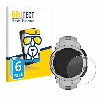 Abbildung von BROTECT Schutzglas für Garmin Instinct 2S Solar (40 mm) (6 Stück) Schutzfolie Panzer Folie Glas [Extrem Kratzfest 9H, Anti Fingerprint,