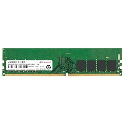 Abbildung von Transcend JM3200HLB 8G Arbeitsspeicher 8 GB DDR4 3200 MHz Modul (8 GB, DDR4, MHz, U DIMM)
