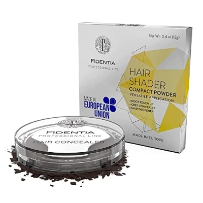 Abbildung von Fidentia Hair Shader 12g Made in EU Haar Concealer zur Haarverdichtung &amp; Ansatzkaschierung Schwarz